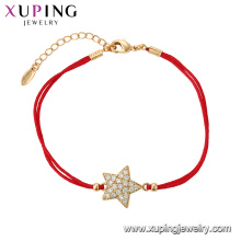 75561 Xuping ювелирные изделия 18k золото цвет элегантный браслет с звезда форма